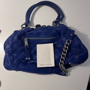 Marc Jacobs Blue Quilted Leather Bag